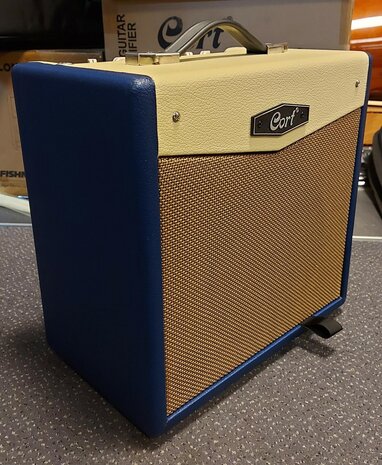  CORT E-Gitaarcombo versterker, CM15R, Dark Blue, 15W met reverb