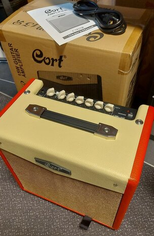 CORT E-Gitaarcombo versterker, CM15R, Dark Red, 15W met reverb