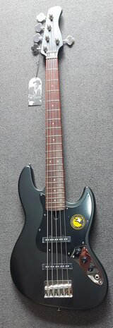 Sire Basses V3P Passive Series Marcus Miller 5-snarige passieve basgitaar, matzwart