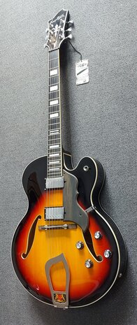 Hagstrom HJ800 hollowbody 3-tone sunburst