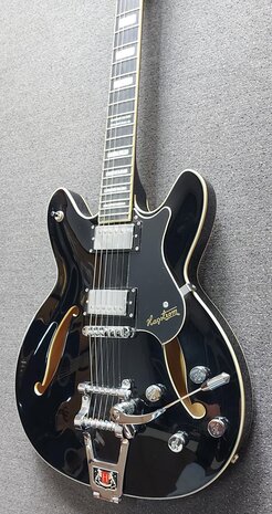 Hagstrom Tremar Viking DeLuxe Black