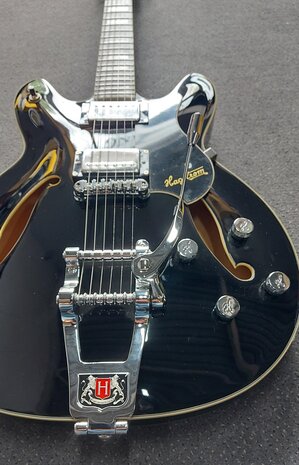 Hagstrom Tremar Viking DeLuxe Black