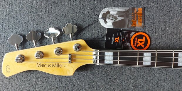 Sire Marcus Miller V7 2nd generation alder 4-snarige basgitaar, linkshandig
