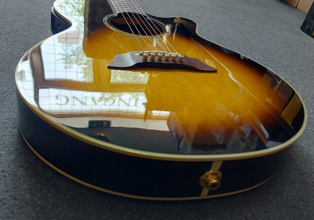 Takamine TN138C Sunburst Thinline met koffer