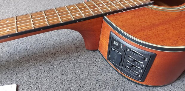 Takamine GLN11ENS Okoume, nu met gevoerde hoes