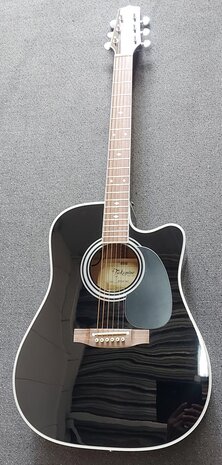Takamine EF341SC elektro-akoestische western gitaar zwart, nu met kofferkeuze