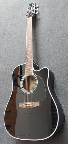 Takamine EF341SC elektro-akoestische western gitaar zwart, nu met kofferkeuze