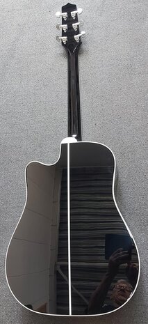 Takamine EF341SC elektro-akoestische western gitaar zwart, nu met kofferkeuze