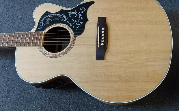 Indie "The Pure" JCE Paradise Bird Jumbo westerngitaar