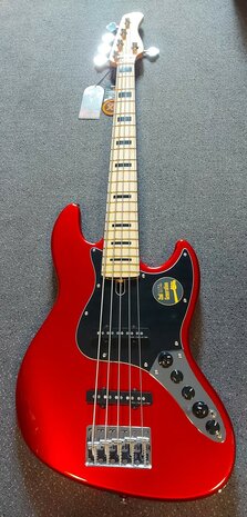 Sire Marcus Miller V7+ Vintage alder 5-string bass guitar bright metallic red