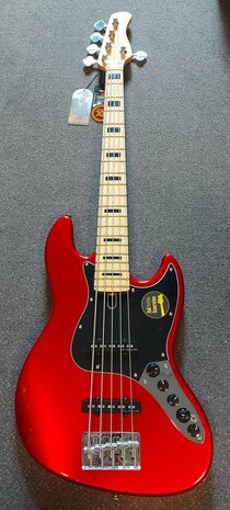 Sire Marcus Miller V7+ Vintage alder 5-string bass guitar bright metallic red