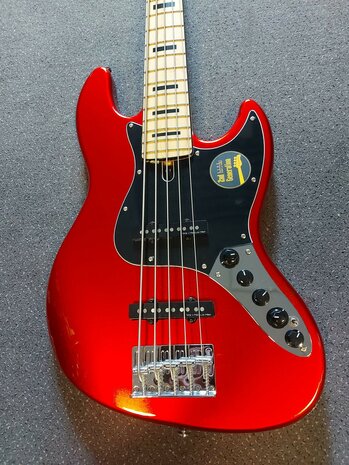 Sire Marcus Miller V7+ Vintage alder 5-string bass guitar bright metallic red