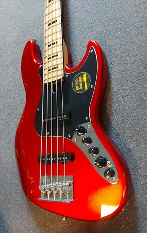 Sire Marcus Miller V7+ Vintage alder 5-string bass guitar bright metallic red