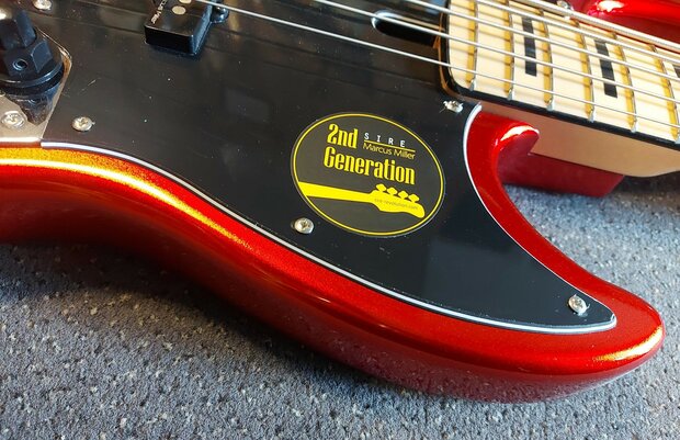 Sire Marcus Miller V7+ Vintage alder 5-string bass guitar bright metallic red