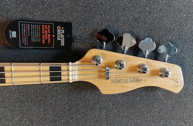 Sire Marcus Miller V7+ Vintage Swamp Ash 4-snarige basgitaar, Tobacco Sunburst S4, 2nd Gen