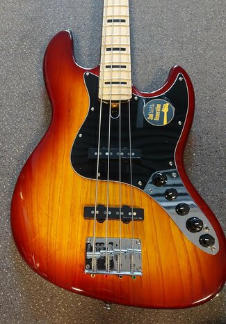 Sire Marcus Miller V7+ Vintage Swamp Ash 4-snarige basgitaar, Tobacco Sunburst S4, 2nd Gen