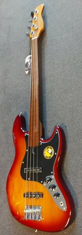 Sire Basses V7+ Series Marcus Miller fretless basgitaar Tobacco Sunburst