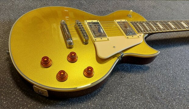 Sire L7 Series Larry Carlton electric LP-style Goldtop