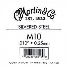 Martin Traditional Series silvered plain steel snaar, 008, 009, 010 of 011