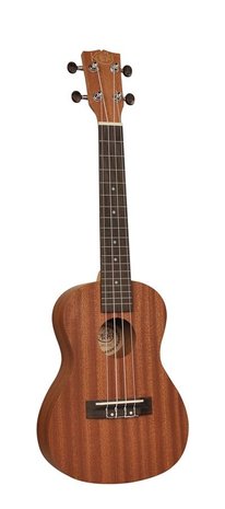 Korala Concert Ukelele met gitaarmechanieken en rosewood toets, sapele