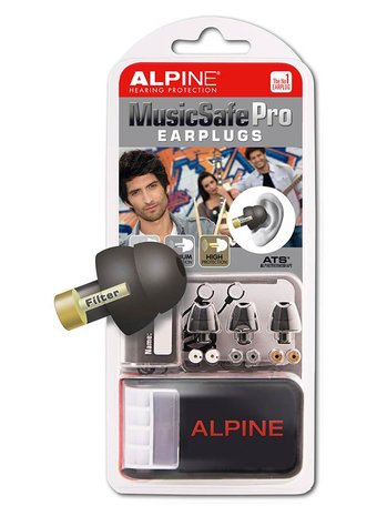 Alpine Music Safe Pro gehoorbescherming, wit, grijs of zwart