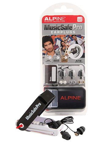 Alpine Music Safe Pro gehoorbescherming, wit, grijs of zwart