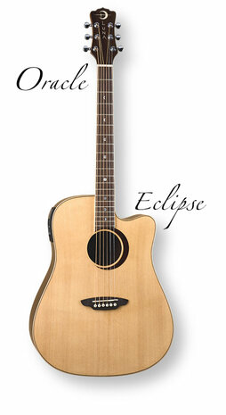 Luna Oracle Series Eclipse electro-akoestische gitaar