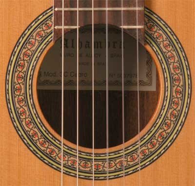 Alhambra 3C klassieke gitaar naturel open pore