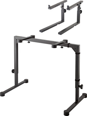 K&M 18810 + 18813 Keyboardstandaard met opzet voor dubbel keyboard