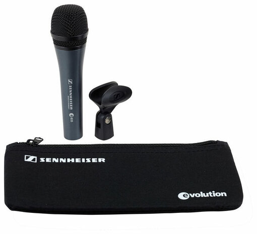 Sennheiser Evolution Series Cardioid Vocal Microphone Pack E835 met standaard, kabel en clip