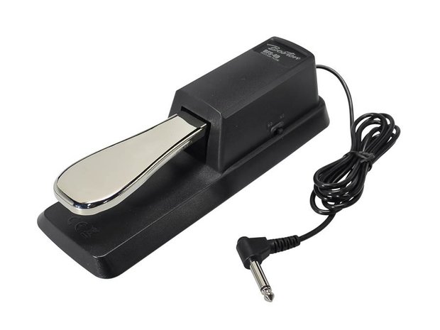 Boston Sustain Pedal, deluxe model metal, switchable polarity