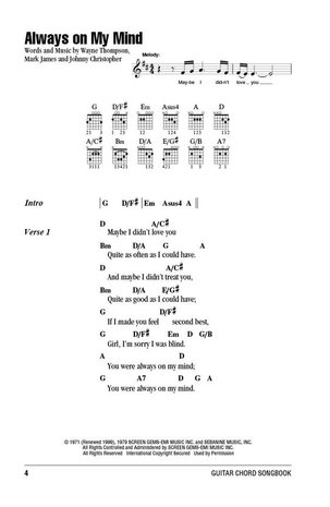 Willie Nelson - Guitar Chord Songbook