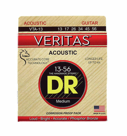DR Veritas snarenset Acoustic Phosphor Bronze, 13-56