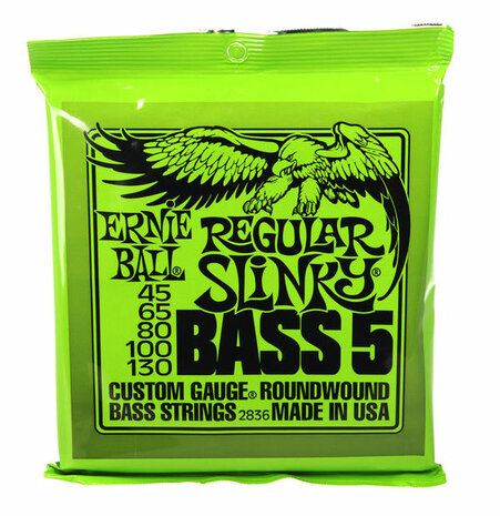 Ernie Ball 2836 Bassnaren (5-snarig) Slinky 45-130