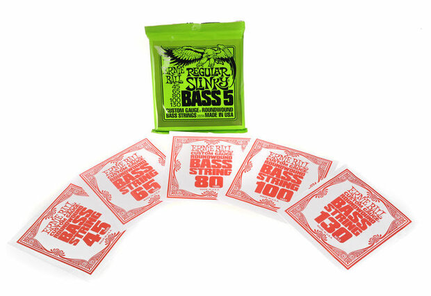 Ernie Ball 2836 Bassnaren (5-snarig) Slinky 45-130