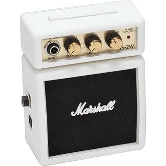 Marshall MS-2W Micro Half-Stack witte uitvoering, switchable Clean and Overdrive modes