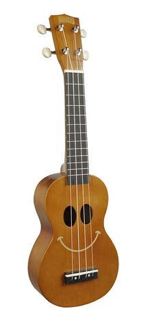 Mahalo Sopraan ukulele, Smile met hoes, transparant bruin