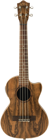 Lanikai Tenorukulele, Exotic figured Bocote met voorversterker en hoes