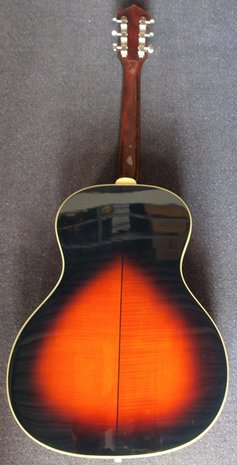 Recording King Acoustic Guitar All Solid Troubadour Sunburst