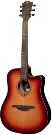 Lâg T100DCE Tramontane dreadnought met element, Brown Shadow