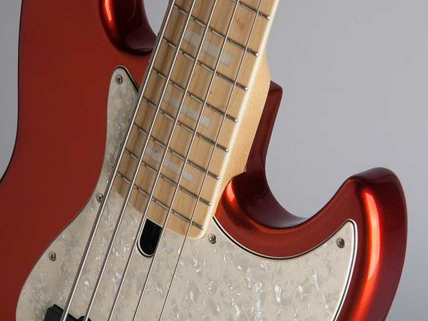 Sire Marcus Miller V7 Vintage alder 5-string bass guitar bright metallic red