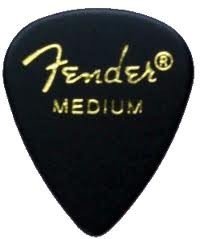 Fender medium pick celluloyd, 6 stuks in 3 kleuren / 6 plectrums