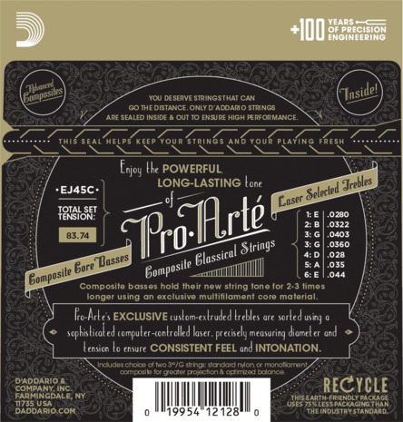 D'Addario Pro Arte Composites EJ45C