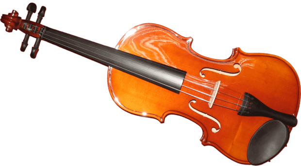 Herald 4/4 viool met koffer en strijkstok, volledig massief met ebony toets