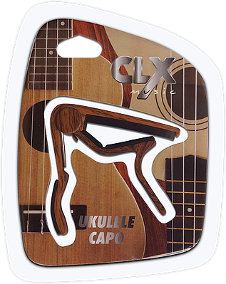 Capo voor ukulele, houtlook