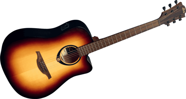 Lâg Tramontane 70 Dreadnought Brownburst, electro-akoestisch