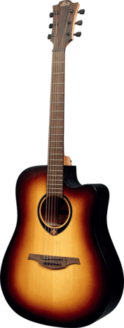 Lâg Tramontane 70 Dreadnought Brownburst, electro-akoestisch