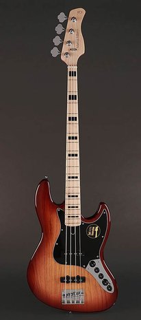 Sire Marcus Miller V7+ Vintage Swamp Ash 4-snarige basgitaar, Tobacco Sunburst, 2nd Gen