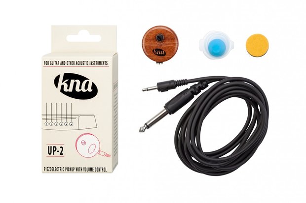 KNA UP-2 piezo pickup met volumeregeling, voor gitaar, ukulele, enz