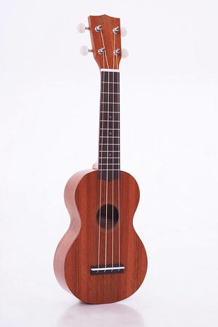 Mahalo Java Series sopraanukulele, transparant bruin met hoes